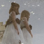 Wedding photograph flower girls
